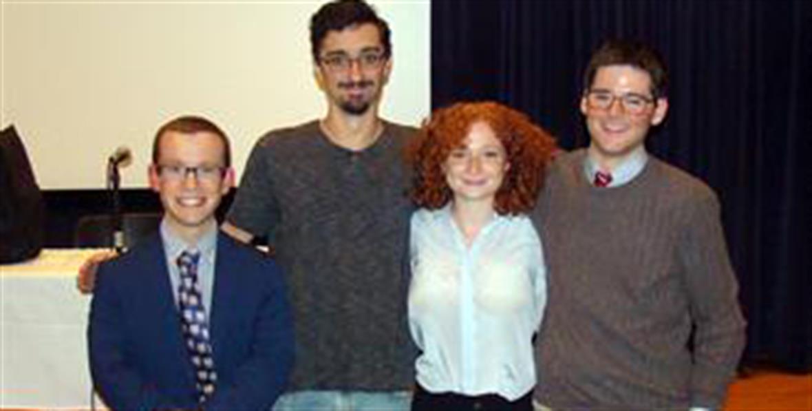Justin Richards, Evan Minnigh, Sophie Zaidman and Aaron Rubin